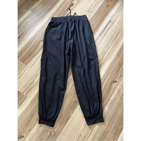 ANRABESS BLACK DRAWSTRING WOMEN’S BLACK JOGGERS - Picture 7 of 9